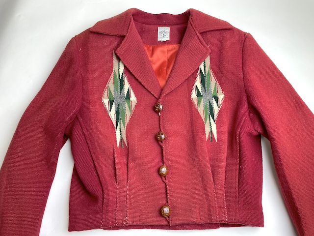 1990年代前半VINMTAGE】オルテガ 手織りチマヨ・ショートジャケット 